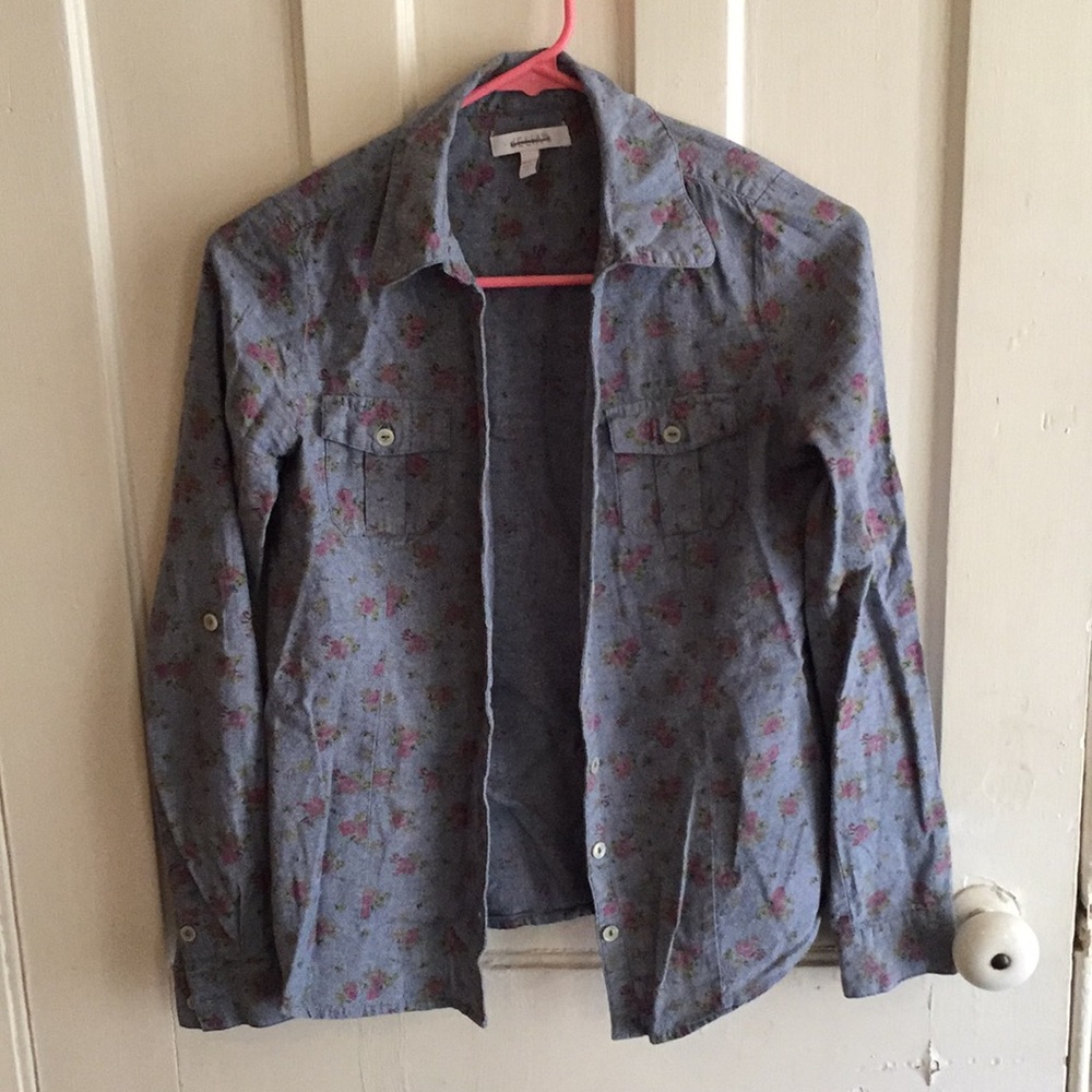 🌟Flower Print Button Up Shirt🌟